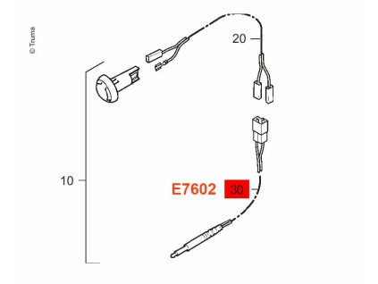267706 kabel adapteru s konektorem