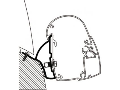 214192 adapter pro markyzu omnistor 5102 vw t5 t6 minivan rhd