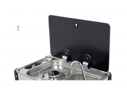 Náhradný sklenený kryt ľavý pre sporáky a drezy CAN FC1349, FL1401, FL1402