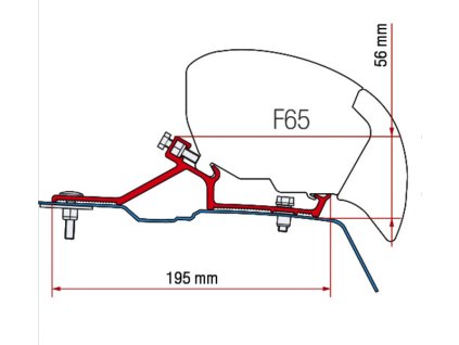 215329 adapter markyzy pro f 65s renault master opel movano od roku 2010 pro l2 h2