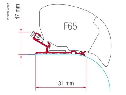 215440 drzak markyzy fiamma f65 kit autocruise