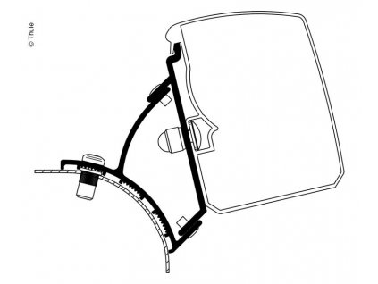 282808 markyza thule 3200 adapter vw t5 t6 minivan fixed rhd