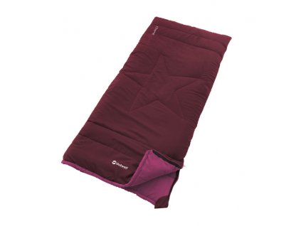 285079 detsky dekovy spaci pytel champ tmave cervena 150x70cm