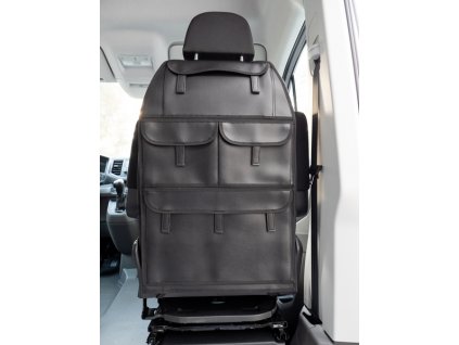 289912 organizer na sedadlo ridice se 4 kapsami imitace kuze kompletne cerny