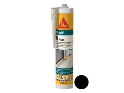 Sikasil-N Plus, kartuša 300 ml, čierny