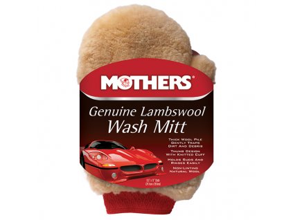299494 mothers genuine lambswoll wash mitt oboustranna myci rukavice z prave jehneci vlny