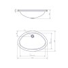 Vstavané umývadlo Comet Oval Maxi