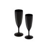Poháre na šampanské Camp4 čierna 2 ks