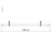282493 1 kolejnice rail quick pro 128 cm cerna