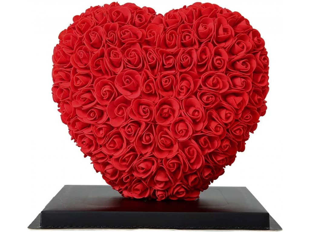Rose Heart Srdíčko z růží červené 25 cm 1 | Respelen.cz
