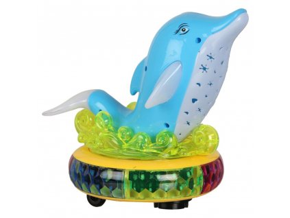 Spinning Happy Dolphin s LED osvětlením a muzikou 1 | Respelen.cz