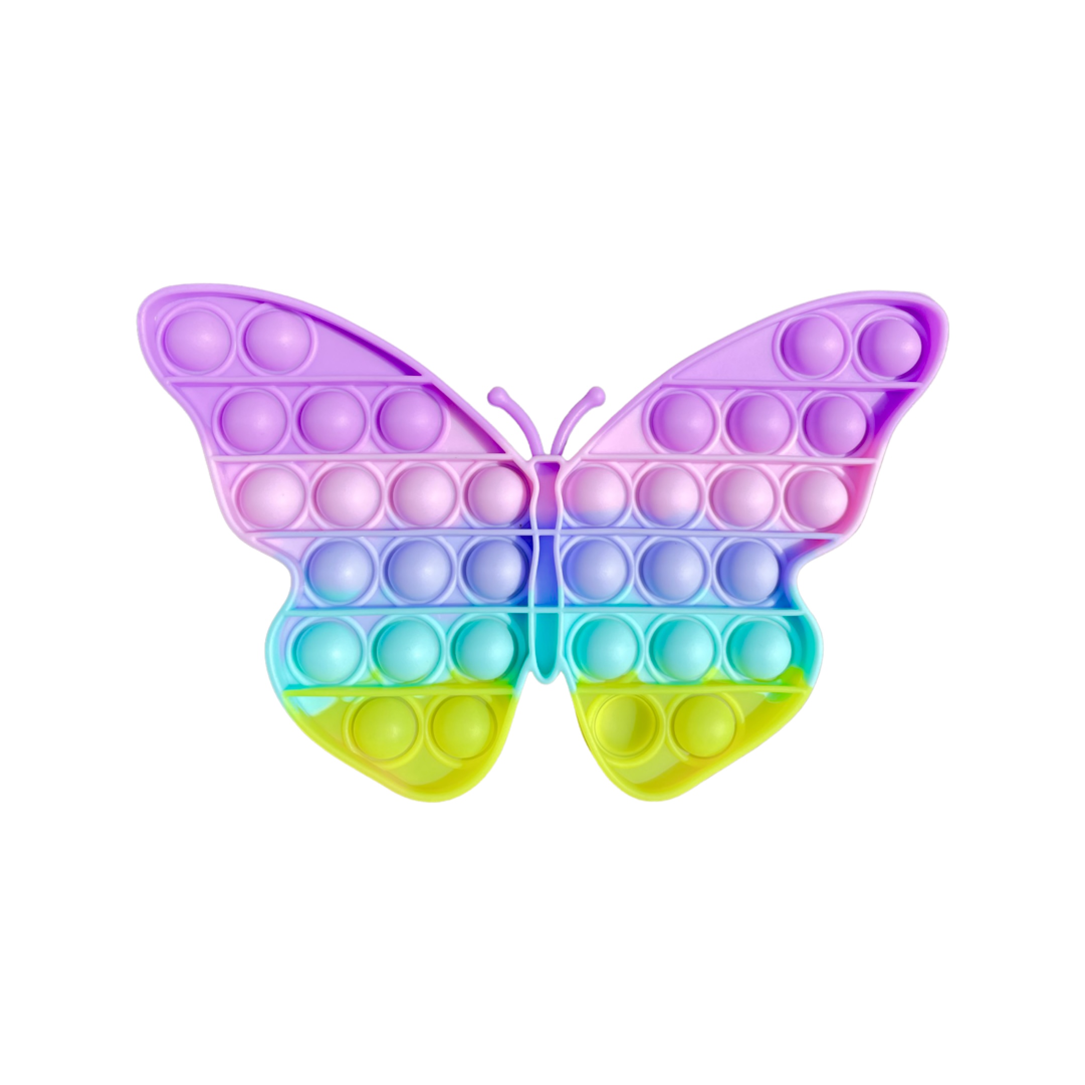 POP IT Antistresová hračka pastelový motýl Barva: Fialové křídla