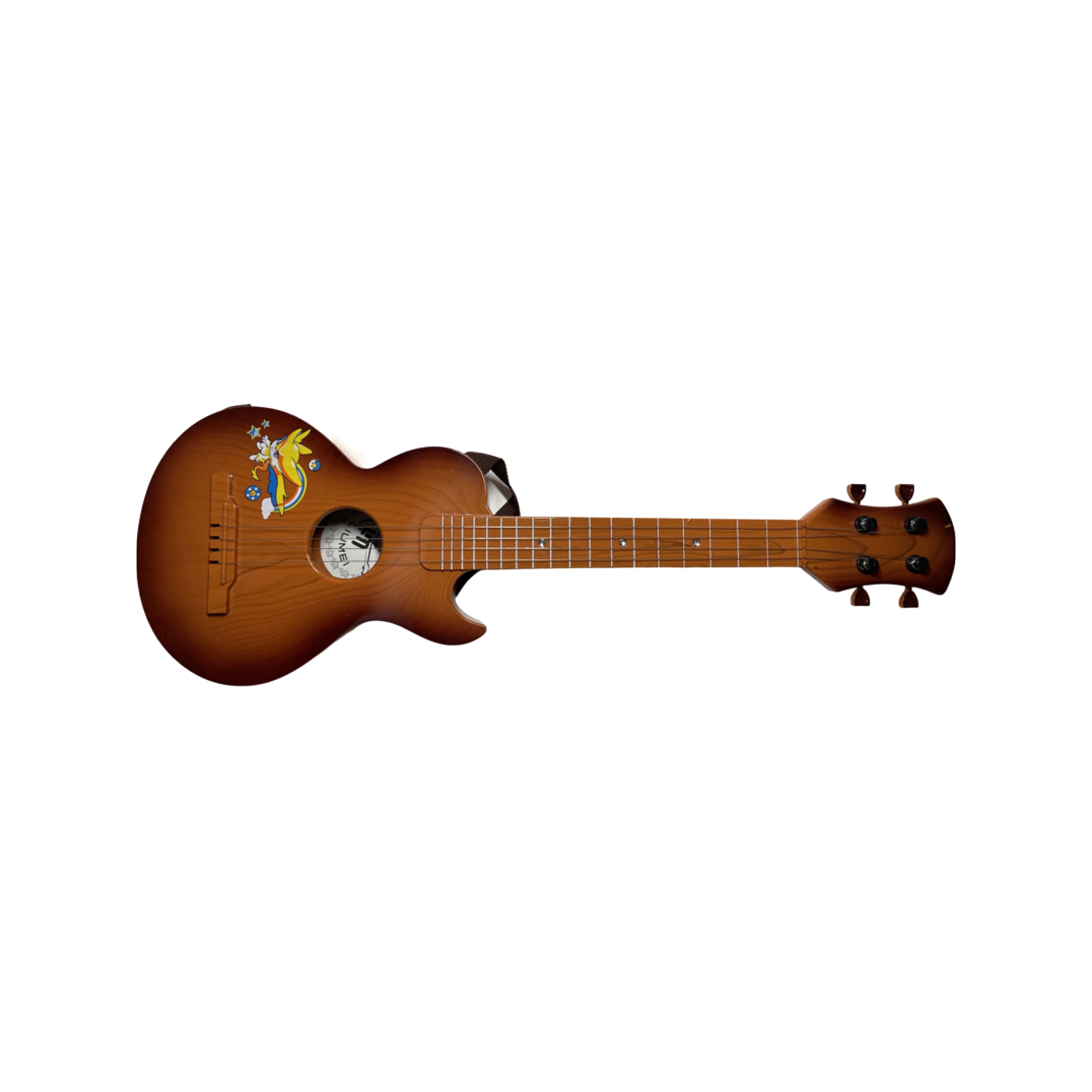 Dětská kytara Music Guitar s popruhem Barva: Hnědá