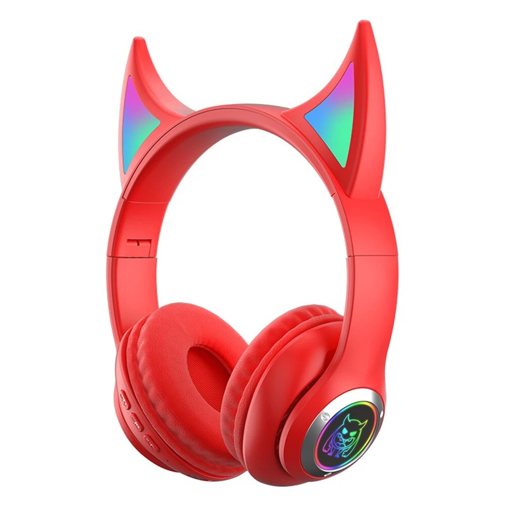 Bezdrátová sluchátka Devil's horn Barva: Červená