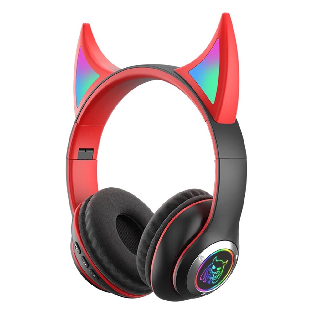 Bezdrátová sluchátka Devil's horn Barva: Černo - červená