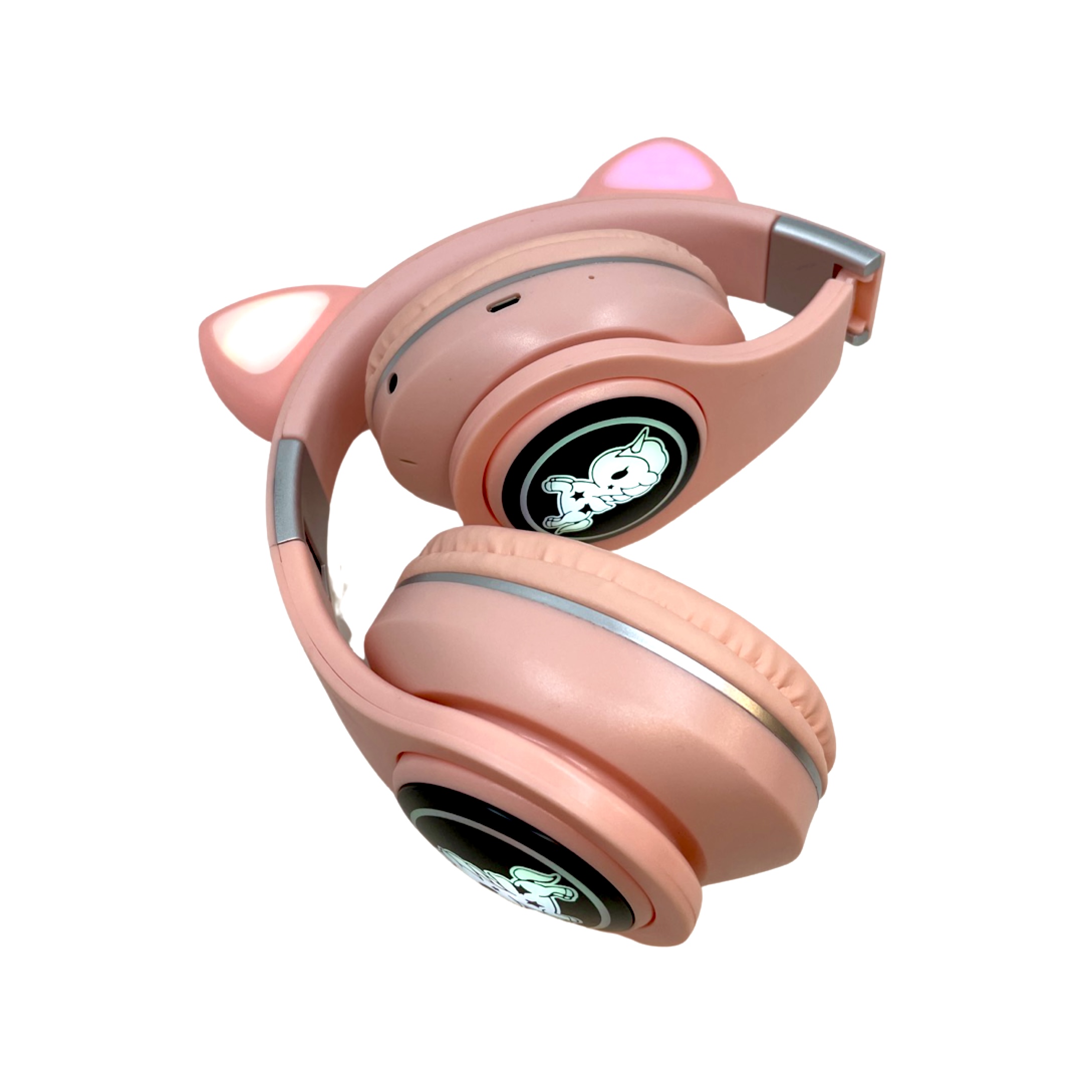 Bezdrátová sluchátka Cat Ear s jednorožcem Barva: Růžová