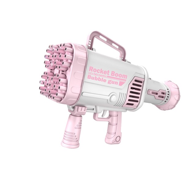 Bublinkovací kulomet pro děti 64 bublin - Rocket Boom Barva: Růžová