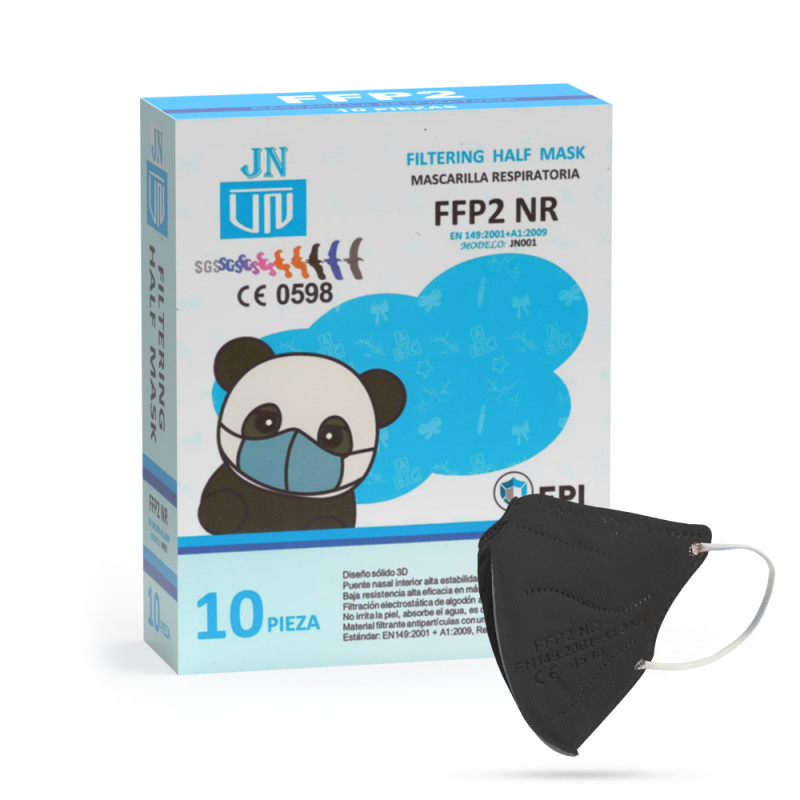 Jinhuan JN001 dětský respirátor FFP2 NR černý 10ks