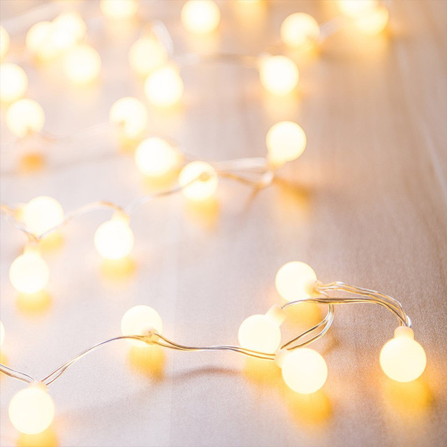 Vánoční osvětlení na stromeček LED kuličky 20 ks Barva: Teplá bílá
