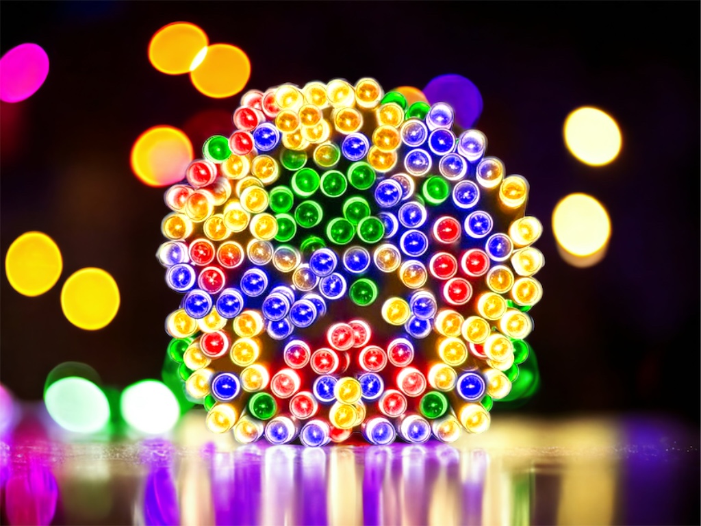 Vánoční 200 LED osvětlení - 16 metrů, 6 barev Barva: Barevná
