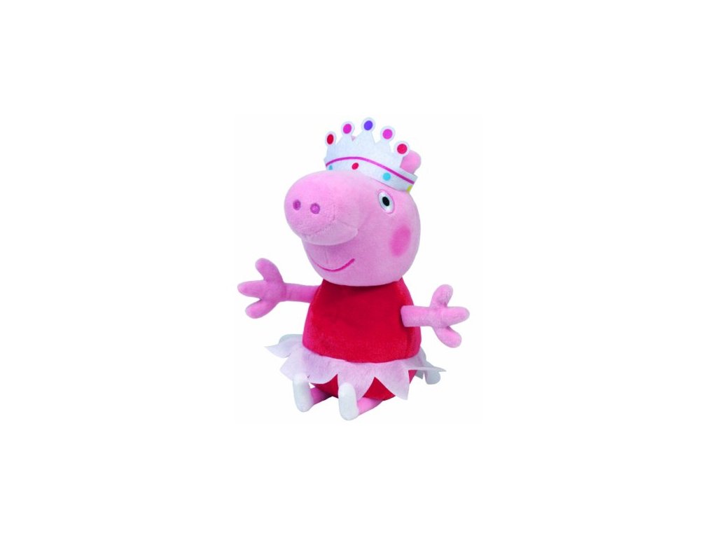 Prasátko Peppa - plyšová Peppa princezna 26cm