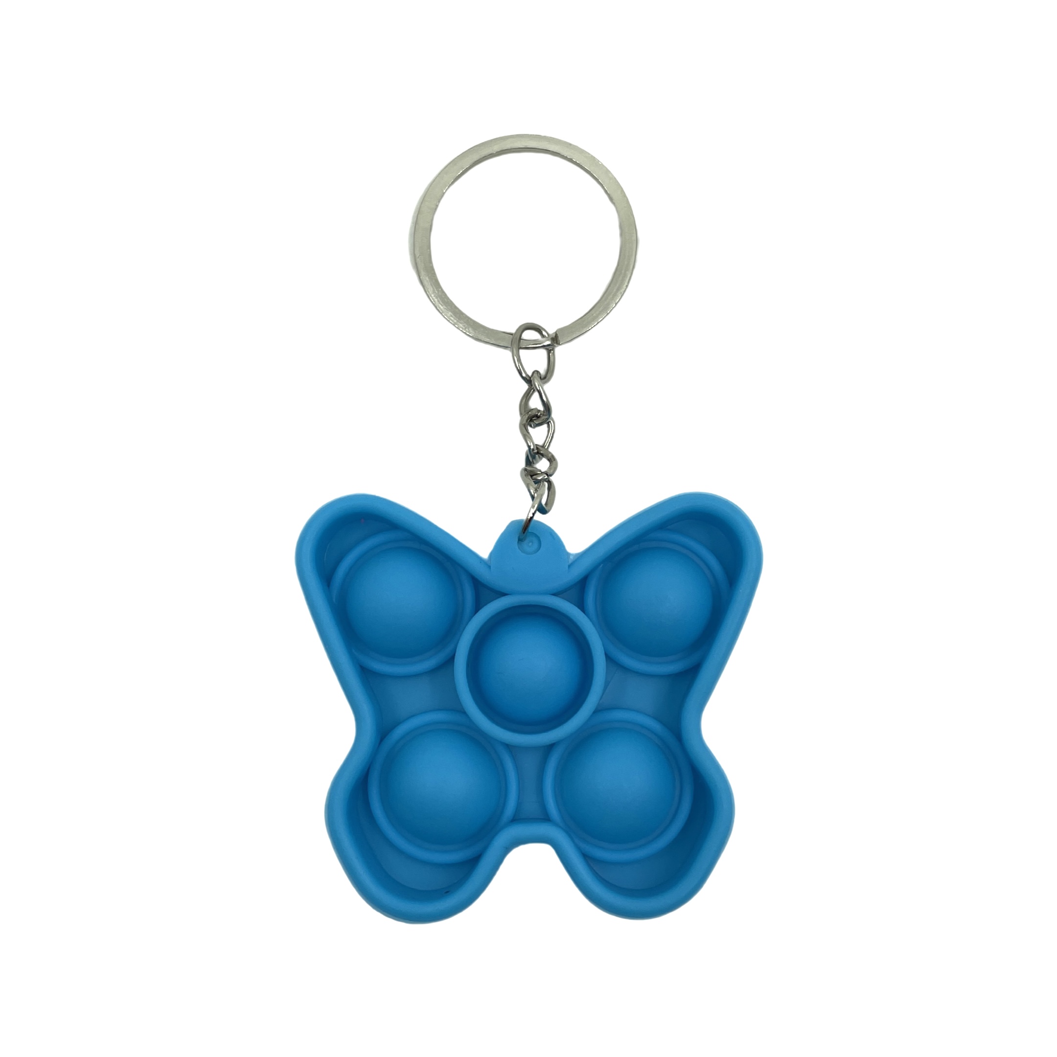 POP IT Antistresová hračka klíčenka motýl Barva: Modrá