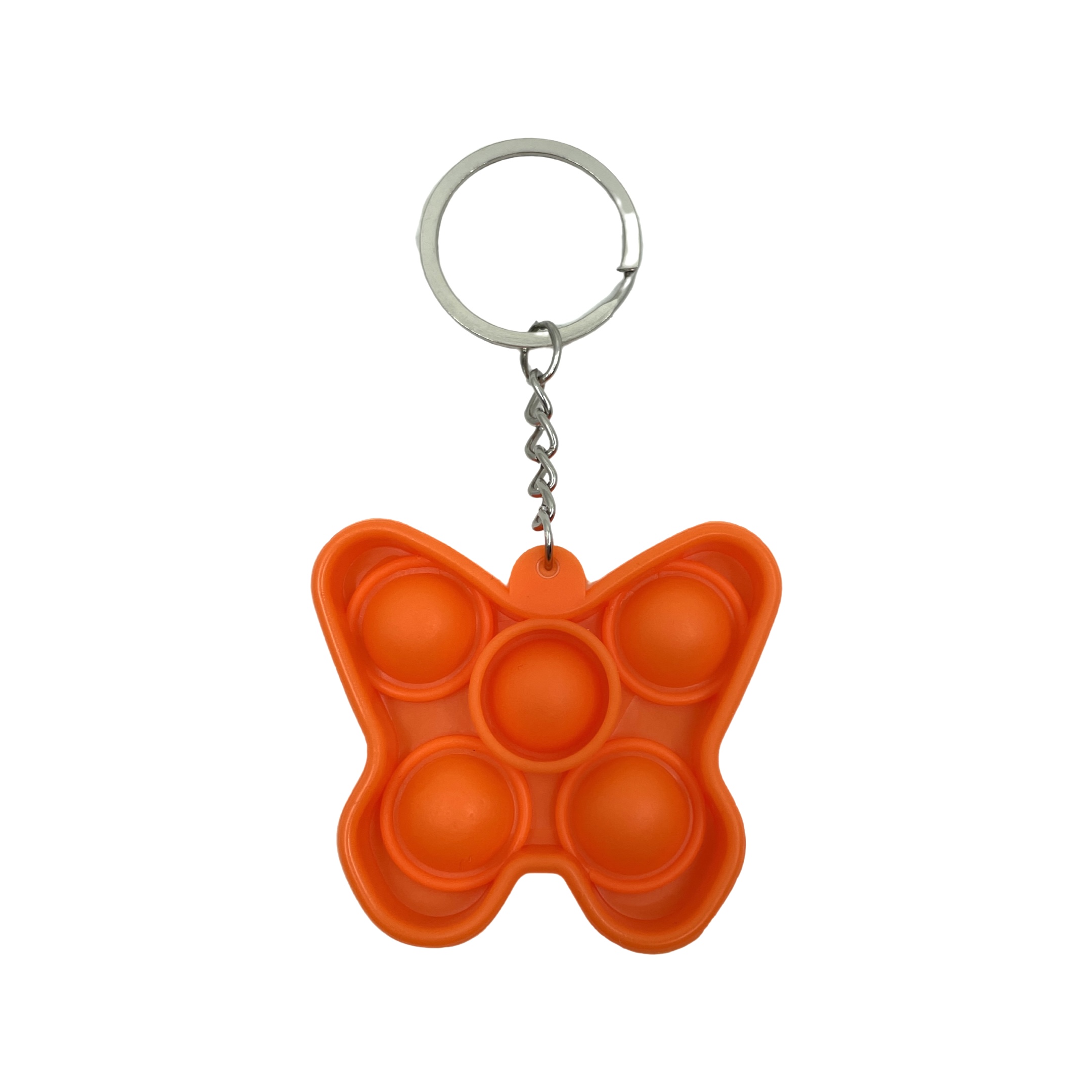 POP IT Antistresová hračka klíčenka motýl Barva: Oranžová