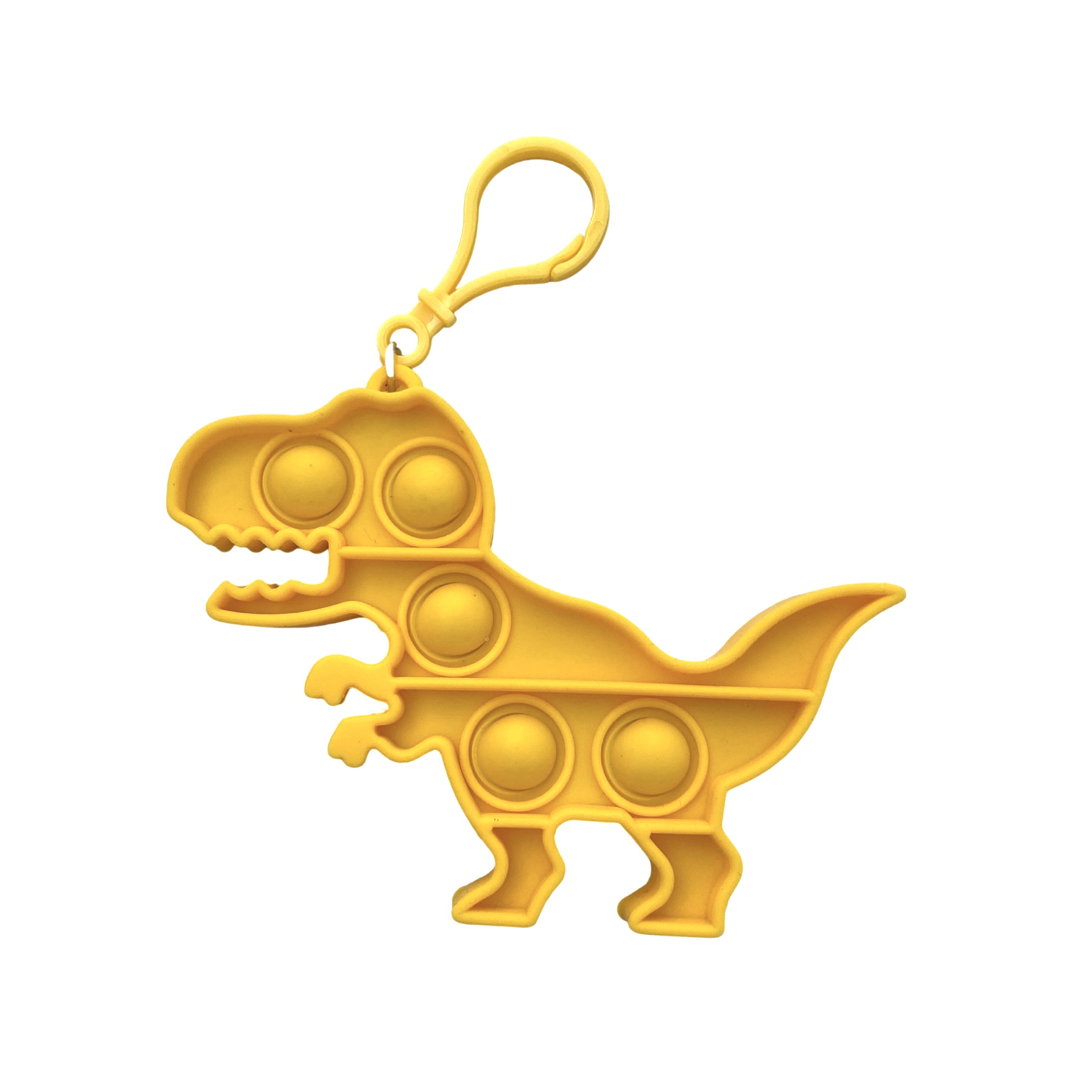 POP IT Antistresová hračka klíčenka dinosaurus Barva: Žlutá