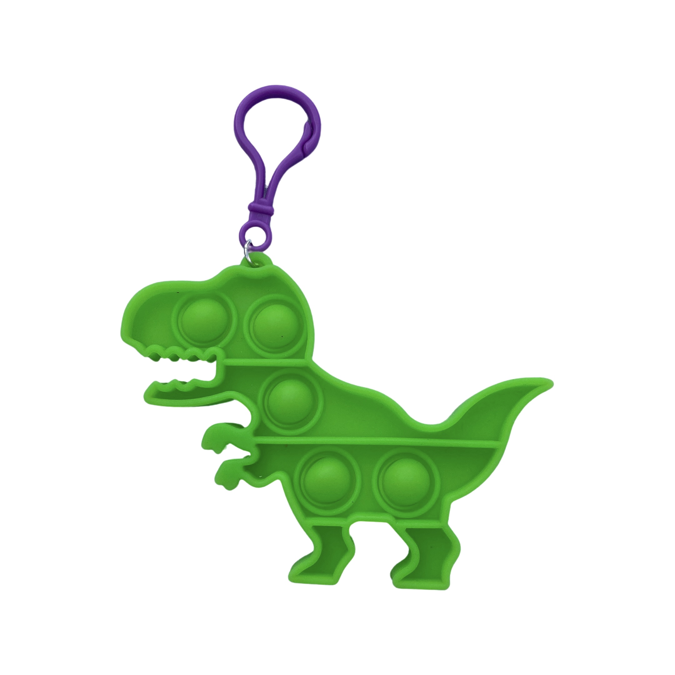 POP IT Antistresová hračka klíčenka dinosaurus Barva: Fosforová
