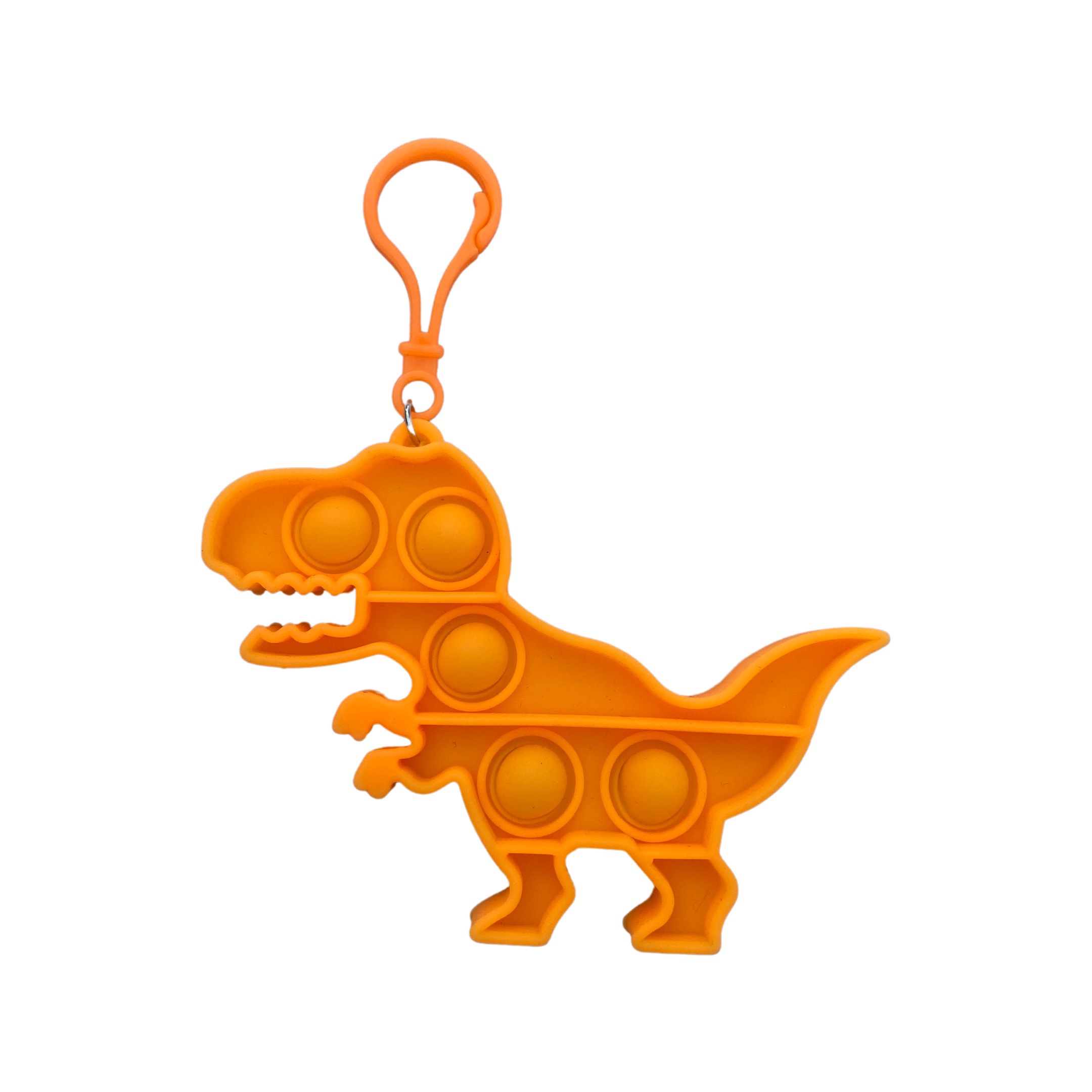 POP IT Antistresová hračka klíčenka dinosaurus Barva: Oranžová