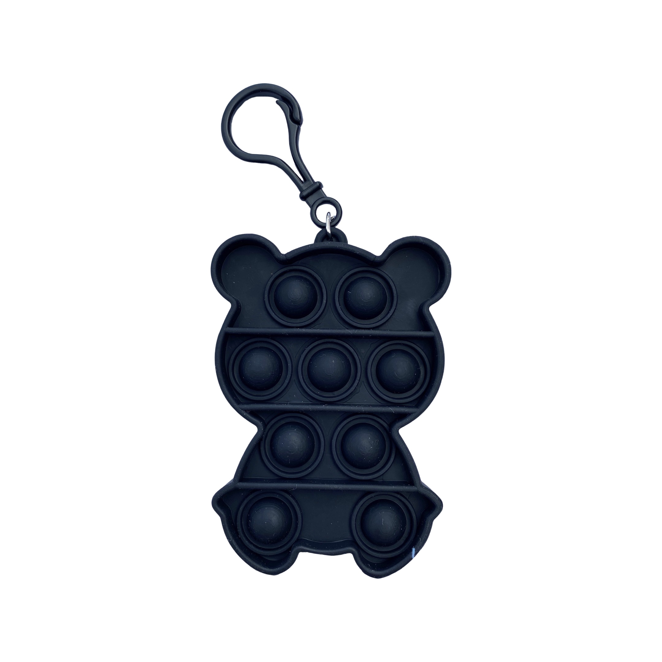 POP IT Antistresová hračka klíčenka medvěd Barva: Černá