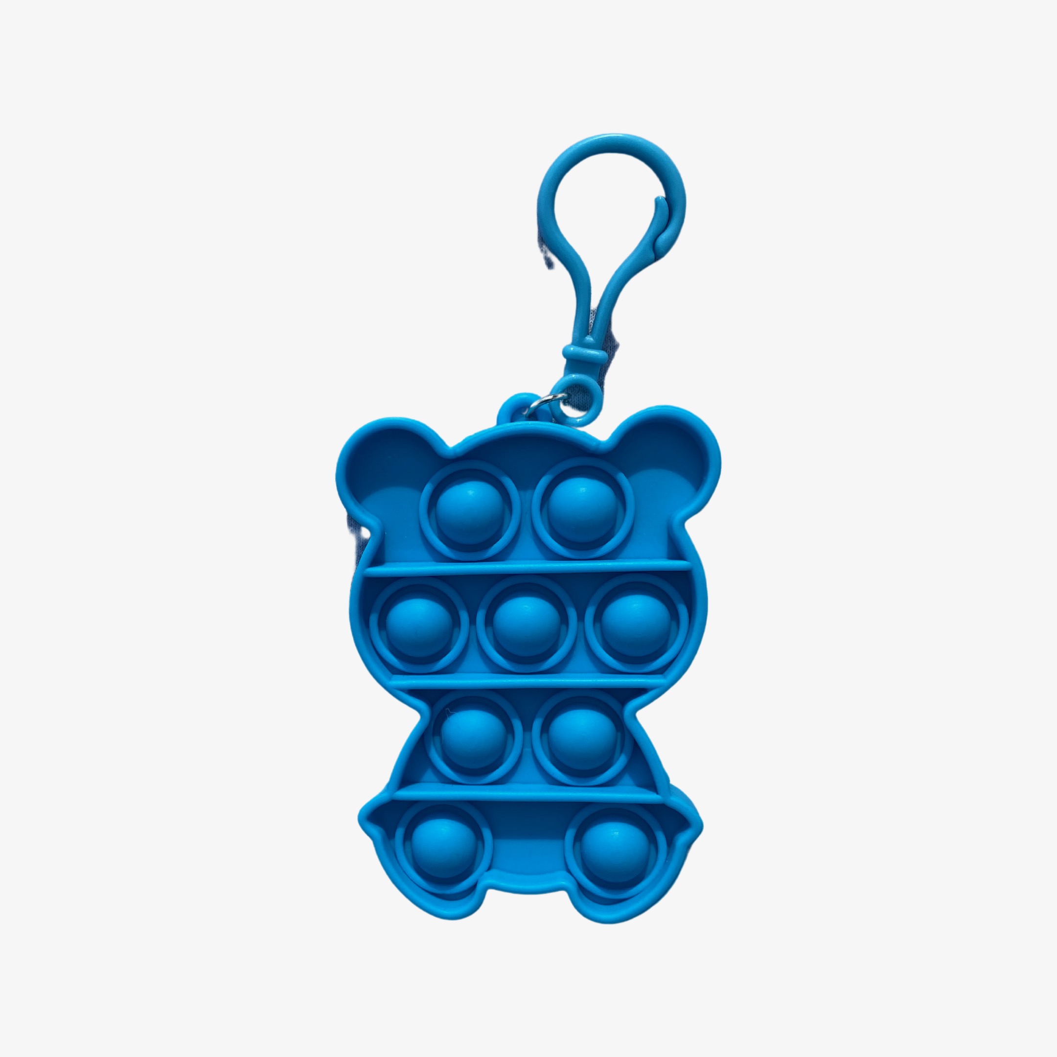 POP IT Antistresová hračka klíčenka medvěd Barva: Modrá