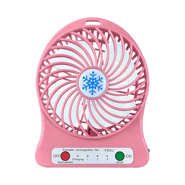 Barevný MINI stolní ventilátor Barva: Růžová