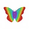 POP IT Antistresová hračka duhový motýl JUMBO XXL 30cm