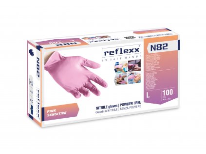 Nitrolové rukavice REFLEXX N82 – gr. 3,2 100ks