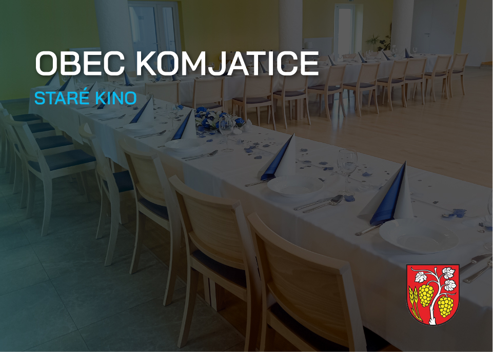 ŽIDLE A STÁLY STARÉ KINO - OBEC KOMJATICE