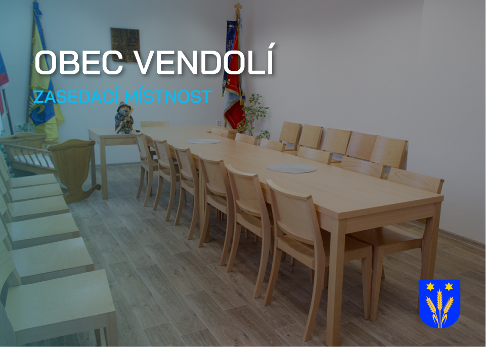 NOVÉ ŽIDLE DO ZASEDACÍ MÍSTNOSTI VENDOLÍ