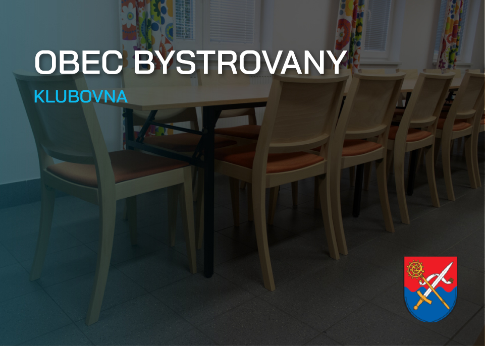 NOVÉ ŽIDLE A STOLY DO KLUBOVNY V BYSTROVANECH