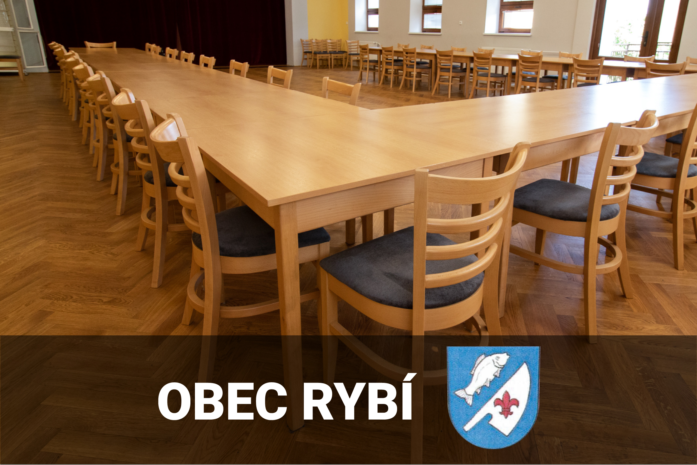 170 ohýbaných stohovacích židlí do kulturního domu Beseda v Obci Rybí