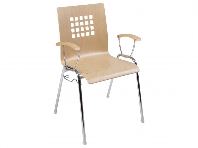 Překližková židle s područkami - spojka do ředy |Ressed