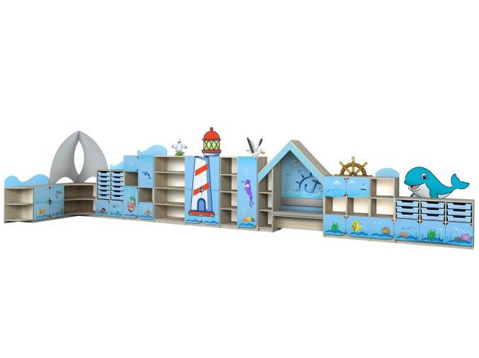 Nábytkový stěna do školní družiny | Ressed