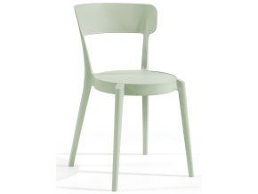 23493 5 designovy plastova zidle svetle zelena ressed