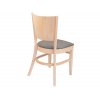 Židle s dřevěnou opěrkou - stohovatelná | Ressed
