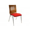 Konferenční chromovaná židle - překližka, čalounění | Ressed
