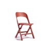 Červená plastová židle - skládací | Ressed