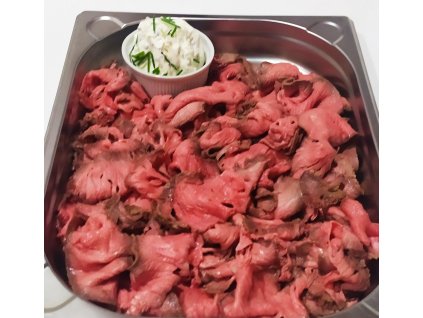 800g Anglický rostbif, česnekový dip - odběr od 23.12.
