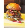 Hovězí burger JALAPENOS + hranolky + tatarka