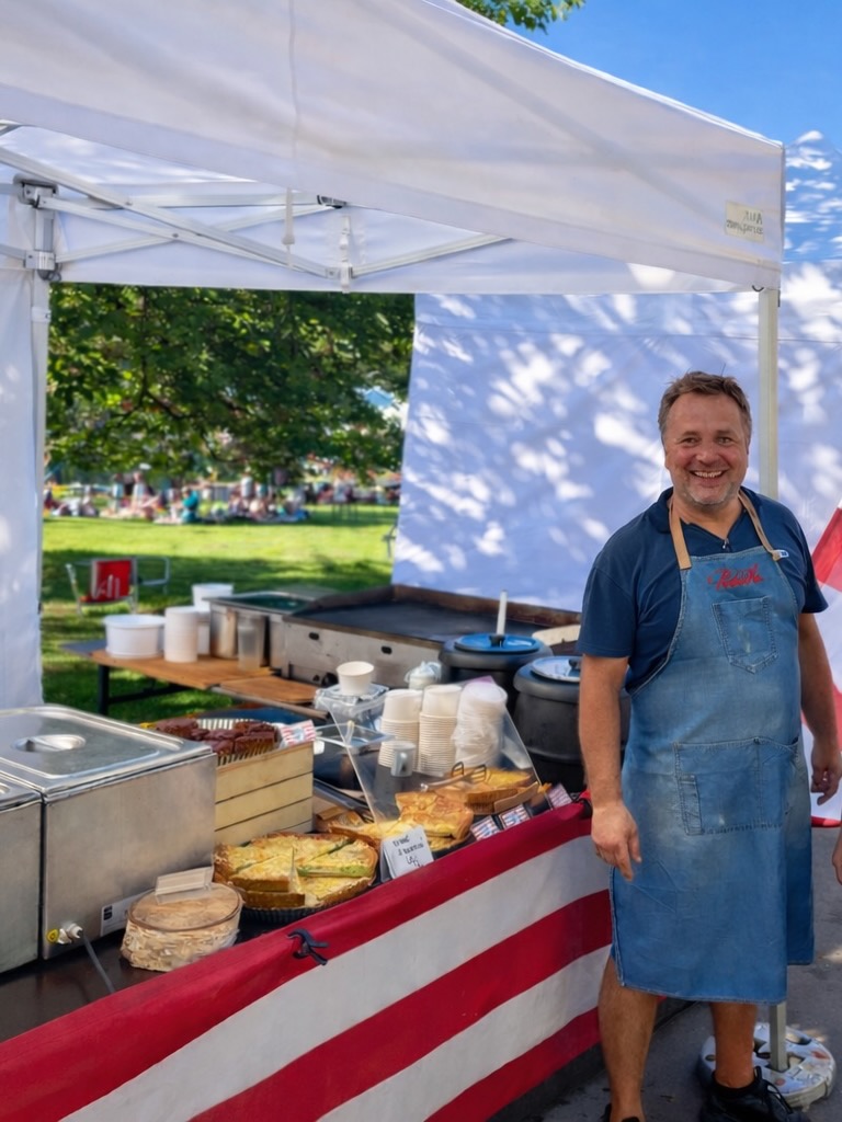 Farmářské trhy na Jiřáku – stánek Podolka