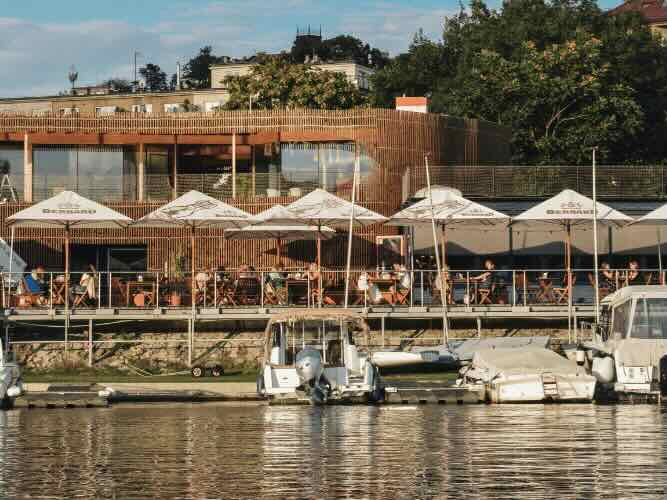 Pohled na Vltavu od Podolky