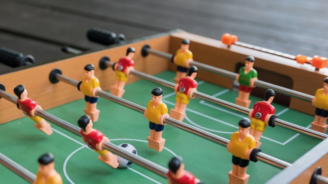 Stolní fotbálek na akci v Podolce – zábava pro hosty